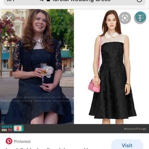 Kate Spade Black Lace Midi Dress